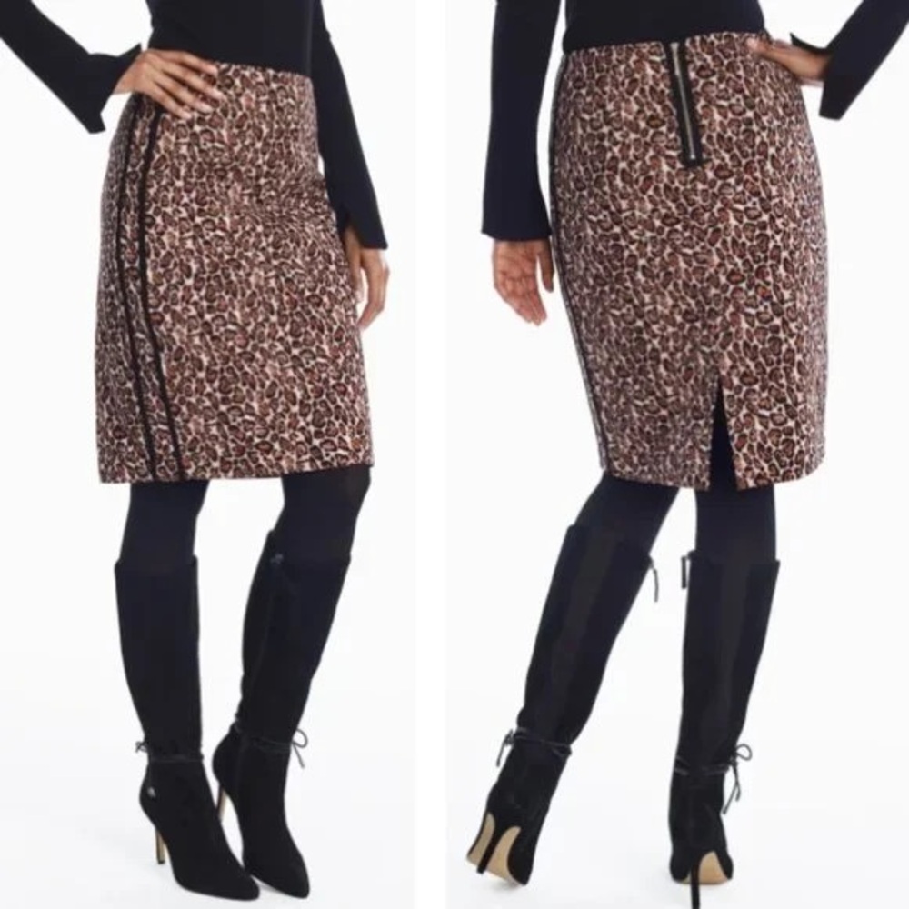 Leopard Print Women's Pencil Skirt